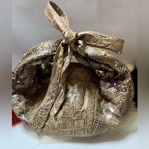 💎VIVA OF CALIFORNIA USA💎Snakeskin hobo,Large and beautiful bag.💎#VIVA - Picture 8 of 17